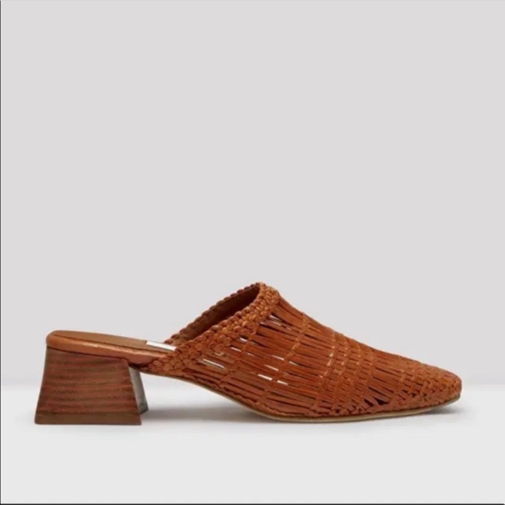 Miista woven leather mule
